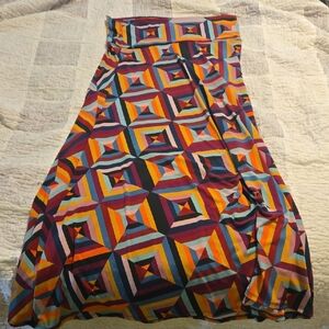 LuLaRoe Colorful Geometric Maxi Skirt